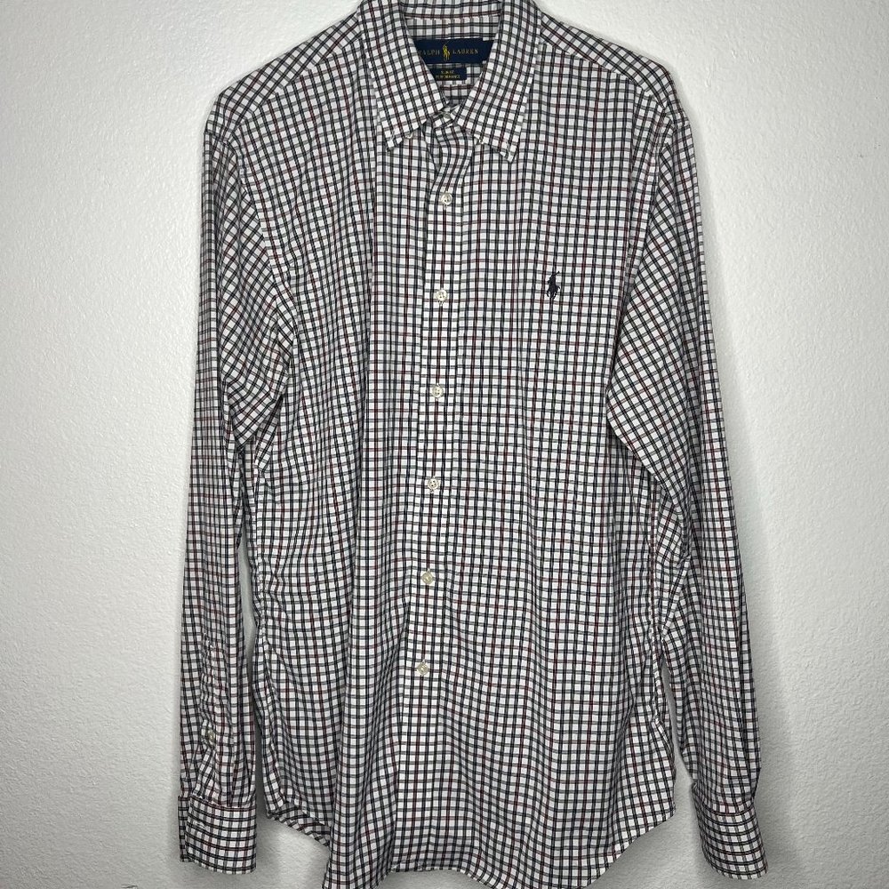 Ralph Lauren Slim Fit Performance Patterned Dress Button Up